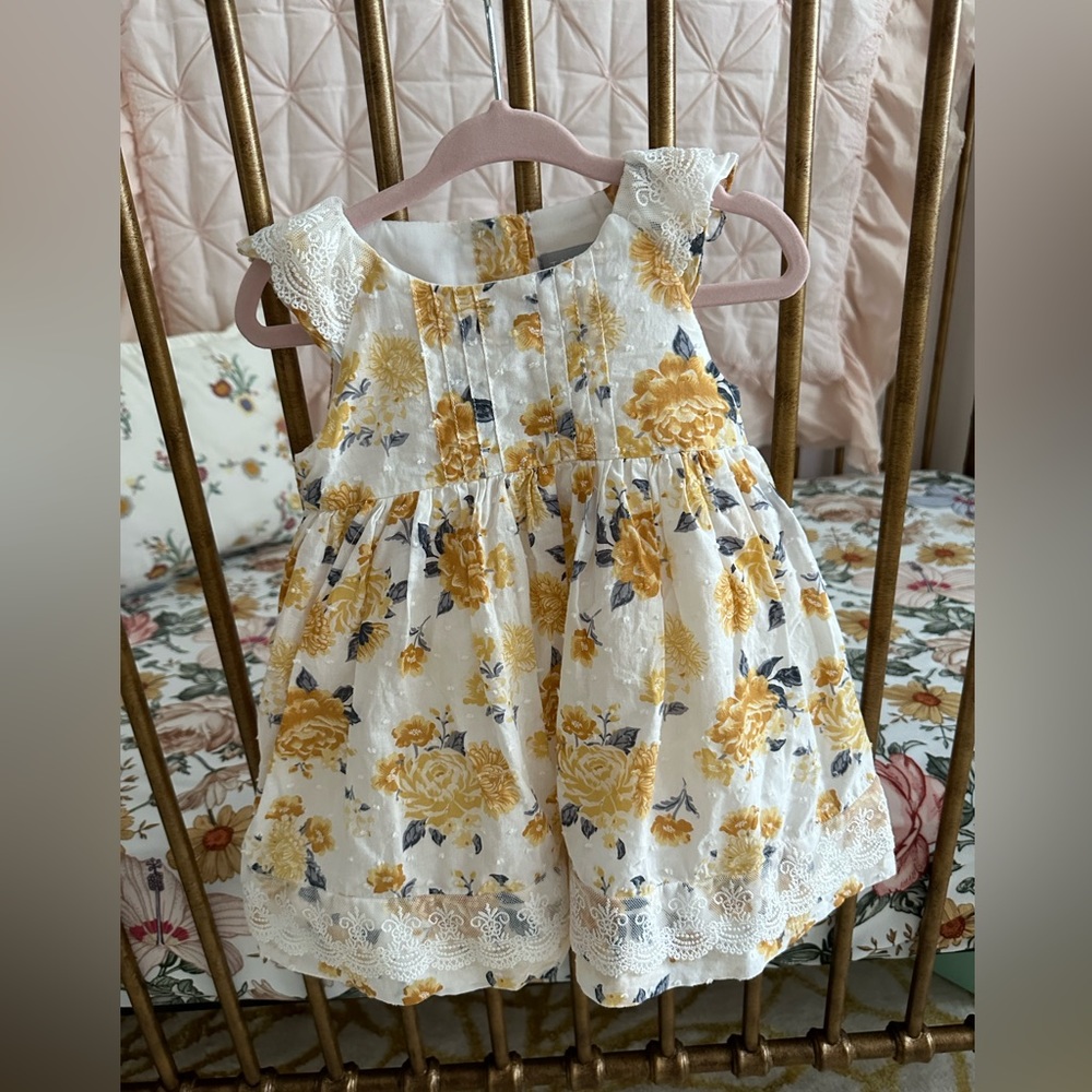 Rose Patterned Baby Dress